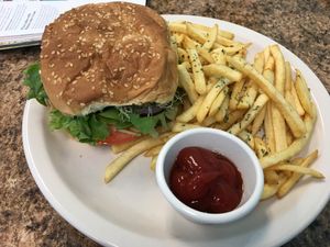 Chicken Sandwich ( vegan ) at Anna's Vegan Plate in Palm Bay