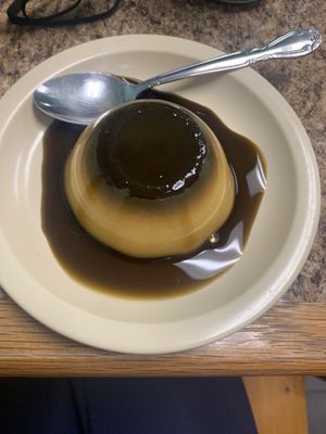 Flan  at Anna's Vegan Plate in Palm Bay