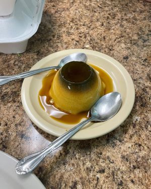 Flan  at Anna's Vegan Plate in Palm Bay