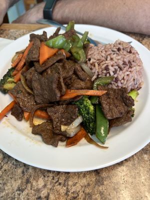 Mongolian Wonder - such good flavors!  at Anna's Vegan Plate in Palm Bay
