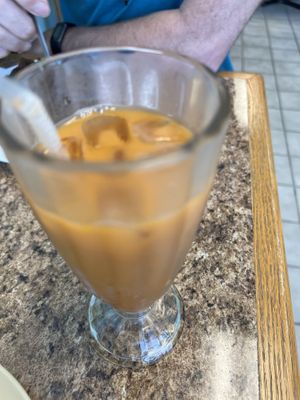 Thai tea  at Anna's Vegan Plate in Palm Bay