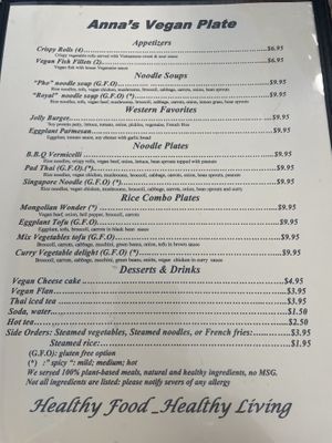   at Anna's Vegan Plate in Palm Bay