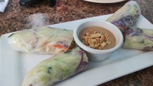 Summer roll at Anna's Vegan Plate in Palm Bay