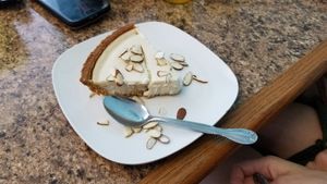 Tasty vegan cheesecake! at Anna's Vegan Plate in Palm Bay