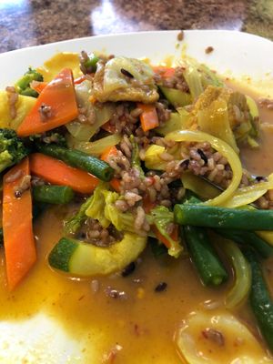 Vegetable curry. at Anna's Vegan Plate in Palm Bay