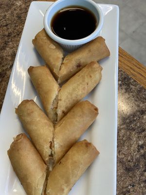 Crispy rolls at Anna's Vegan Plate in Palm Bay