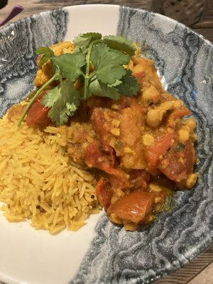 Healing tumeric stew  at Pooley Bridge Inn in Penrith