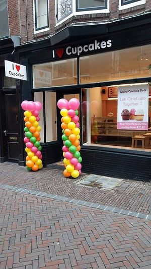 exterior social media at I Love Cupcakes in Utrecht