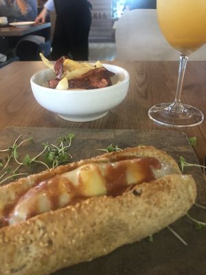 Wider view of my vegan treats at Seratta Gourmand Market in Bogota