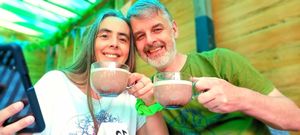 vegan hot chocolate at The Old Orchard Nursery in Burwash