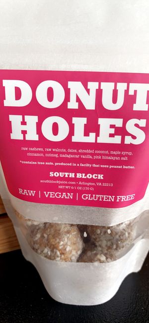 Delish protein packed donut holes  at South Block in Alexandria