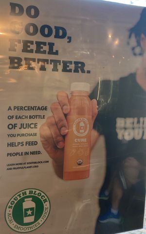 Poster on wall at South Block in Alexandria