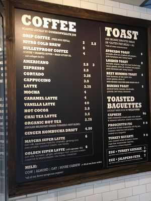 Menu at South Block in Alexandria