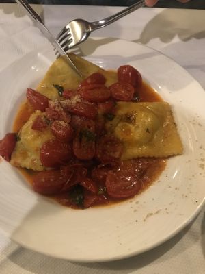 amazing vegan ravioli ! at Su Ghetto in Rome