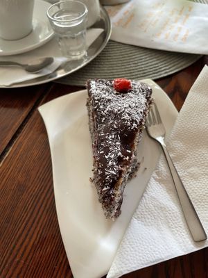 Poppy cake  at Bistro Les in Decin