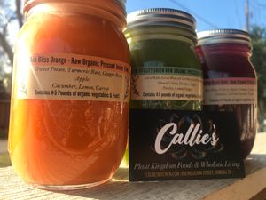 Raw Organic Juices at Callie's Kitchen in Tomball