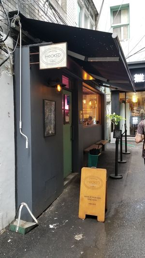The storefront. It's on the left side of a little alley off the road. at Hooked Poke 훅트포케 in Seoul