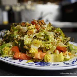 Fermented Tea Leaves Salad at Top Burmese in Portland