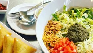 Organic Green Tea Leaf Salad (Vegan) at Top Burmese in Portland