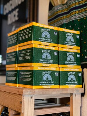 Burmese Superstar Tea Leaf Salad kits at Top Burmese Portland. at Top Burmese in Portland