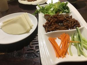 ‘Duck’ pancakes at Yunlaiju - Windlucky - Luohu District in Shenzhen