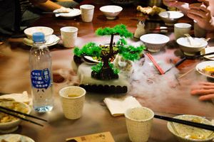 One of many creative dishes at Yunlaiju at Yunlaiju - Windlucky - Luohu District in Shenzhen