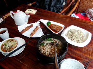 Chinese stile noodle soup at Yunlaiju - Windlucky - Luohu District in Shenzhen