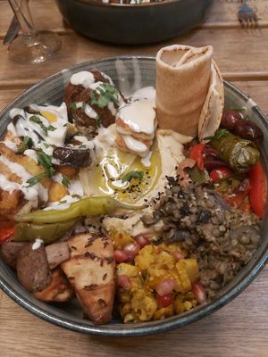 Chef's plate at Pois Chiche in Brussels