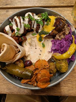 Chef's plate at Pois Chiche in Brussels