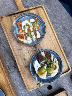 vegetarian options   at Pois Chiche in Brussels