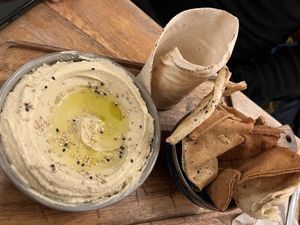 Houmous 💚  at Pois Chiche in Brussels