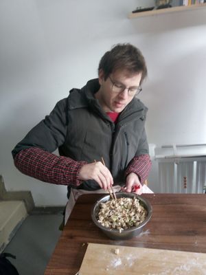 cooking class at Sally's Dumplings - JM Kitchen in Xian