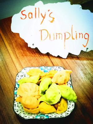 Colorful dumpling at Sally's Dumplings - JM Kitchen in Xian