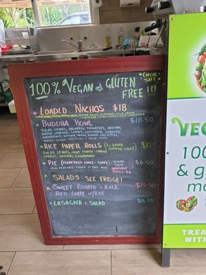 Menu at Vegalicious in Ettalong Beach