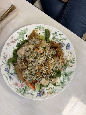 “Chicken” salad  at Van Die Vegans in Hilversum