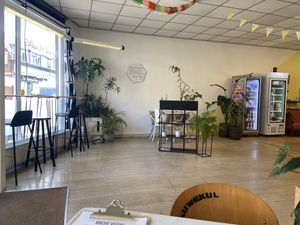 Inside. There are more seats in the back and even a courtyard. at Van Die Vegans in Hilversum