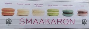 Smaakaron macaroons flavours  at Van Die Vegans in Hilversum