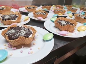 Taco winner desert at our 90ies themed Vegan Thursdays's  at Van Die Vegans in Hilversum