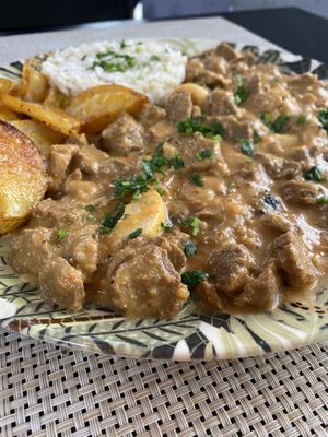 Seitan Stroganoff  at Espaço VHMOR in Sao Paulo
