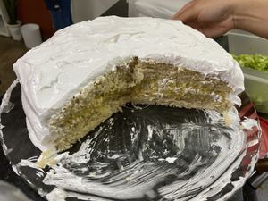 Passionfruit Cake (omg)!  at Espaço VHMOR in Sao Paulo