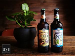 Vegan organic ciders at Arca Pub in Porto