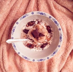 90-99% dark chocolate + oatmeal mmmmm.... at The Vegan Anarchist Communal Kitchen in Esztergom