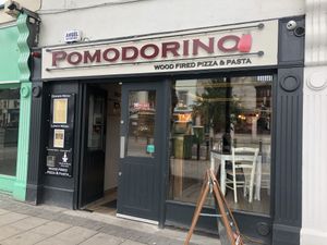 Front of business at Pomodorino in Swords
