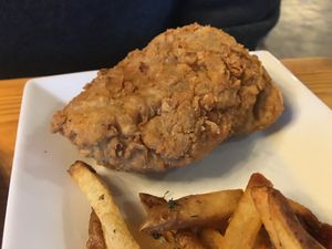 Vegan chicken at The People's Kitchen in Lansing