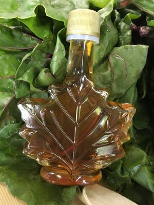 Maple syrup from the bewitched bee  at Northport Farmers Market  in Northport