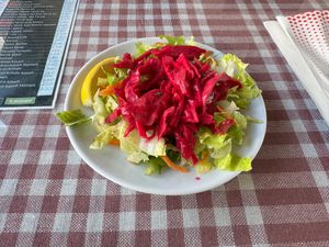 Salad at Zümrüt Pide Salonu in Kusadasi
