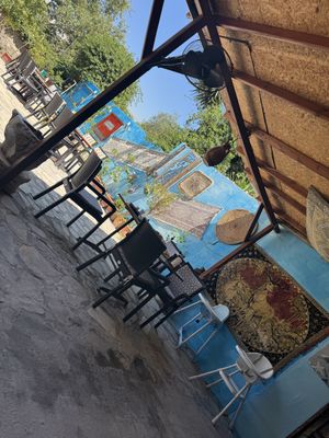 Outdoor seating area   at Zümrüt Pide Salonu in Kusadasi