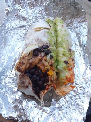 Vegan burrito at Burritos - Ramon LLull in Valencia