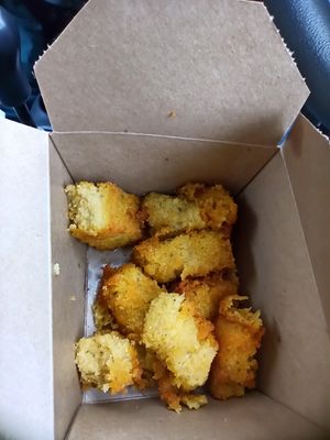 Polenta Fritters at The Crazy Vegetable in Dublin