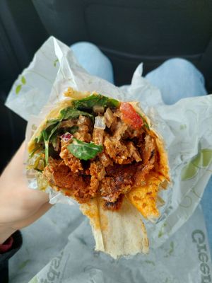'Sizzlin Seitan Shawarma' for €10 at The Crazy Vegetable in Dublin